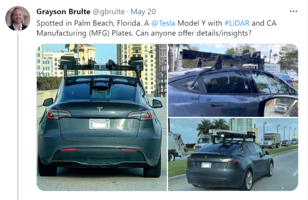 Luminars Lidar Is Tested By Tesla Neuvition Solid State Lidar