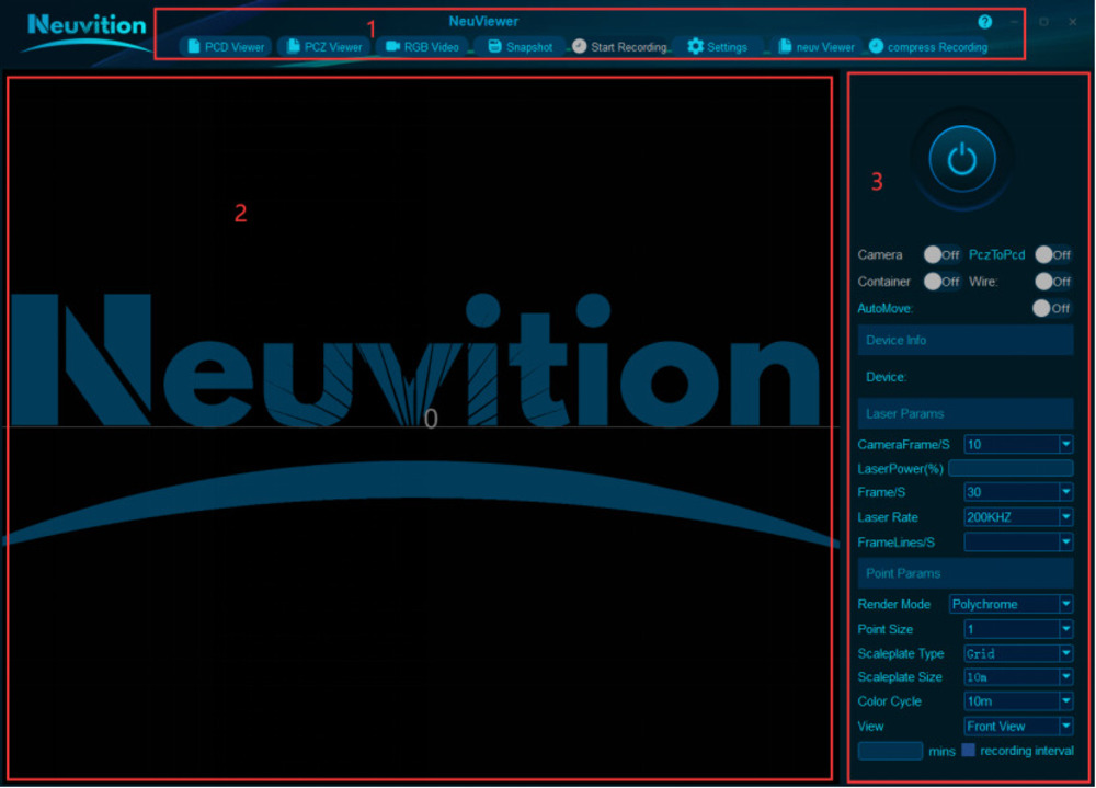 client software of NeuViewer LiDAR software